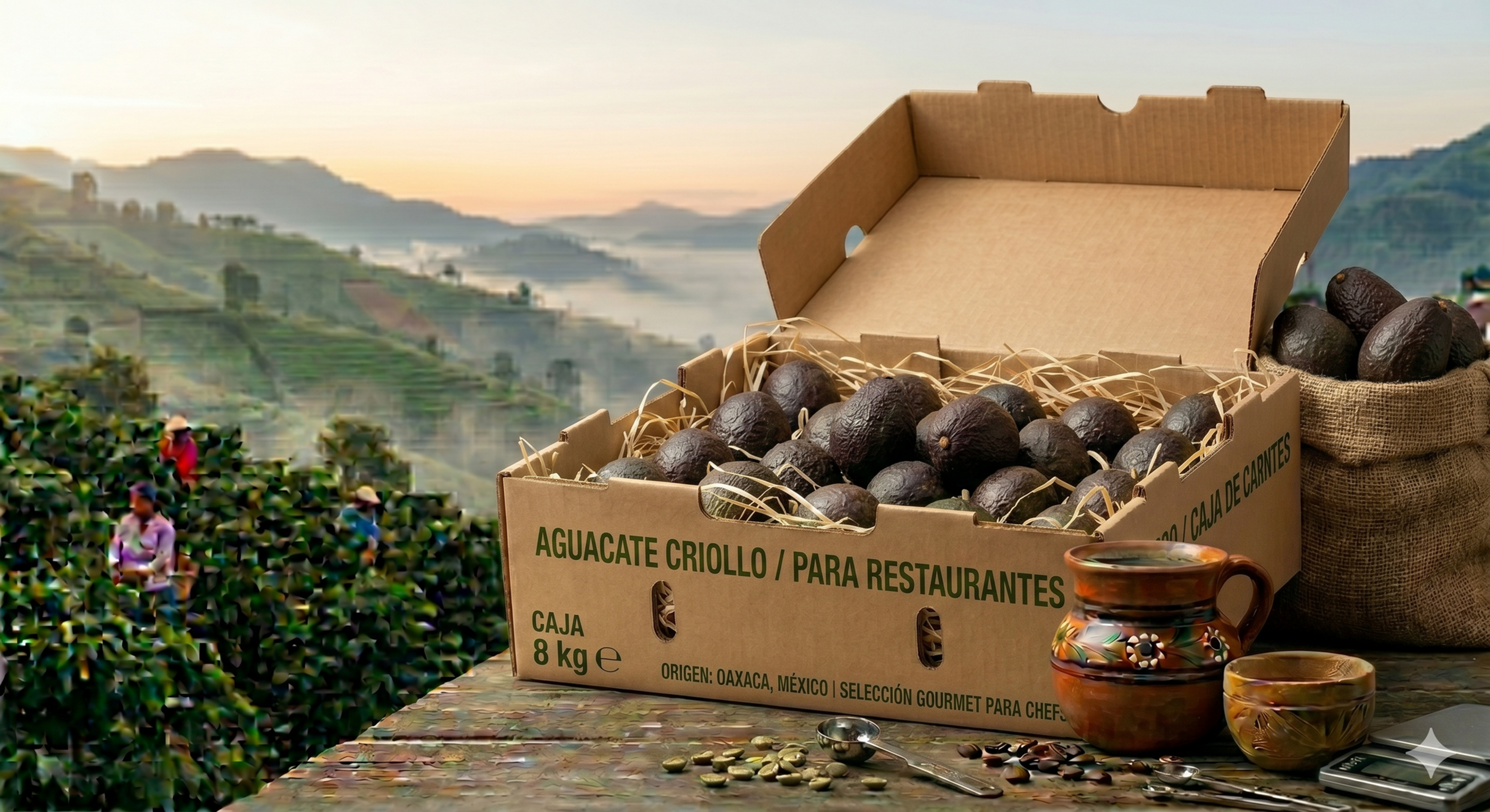 Aguacate Criollo para Restaurantes – Caja 8 kg