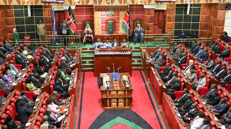 File photo of Kenya parliament during session.