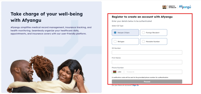 SHA Online Registration