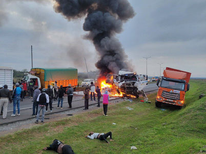 Tragedy on Nairobi's Southern Bypass: Two Dead in Fiery Truck Collision Near Ole Sereni Hotel