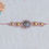 Miniature : bracelet raffiné micro-macramé labradorite