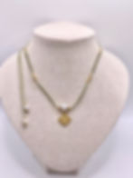 collier micro macramé pierre de lune