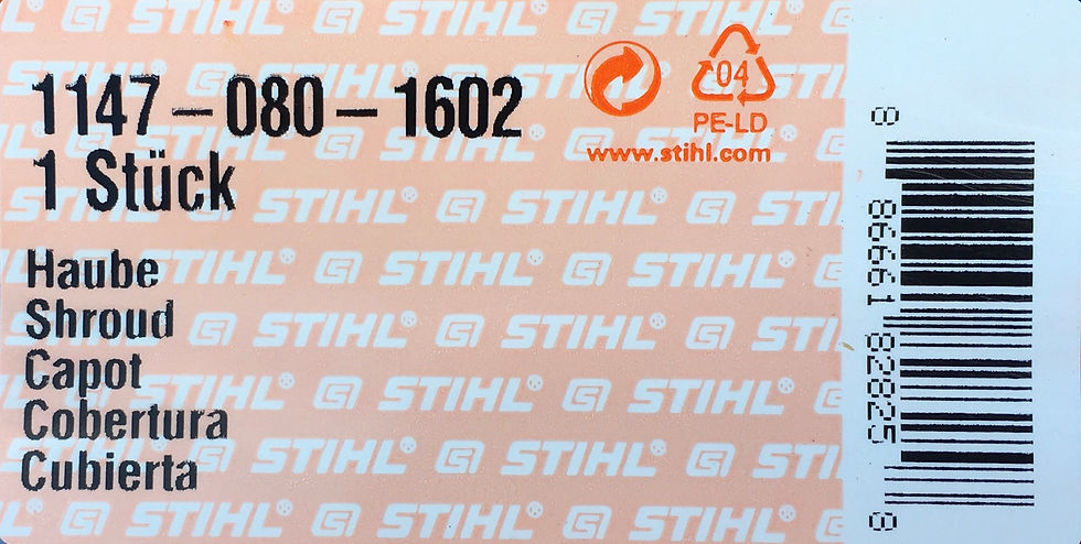 Thumbnail: STIHL Genuine MS500i Engine Cover  # 1147 080 1602