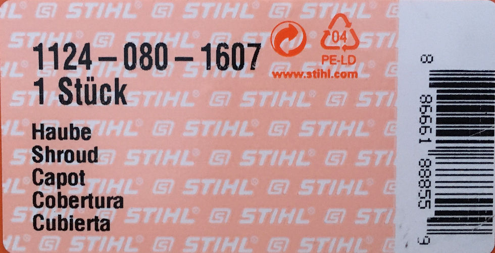 Thumbnail: STIHL Genuine MS881 Engine Cover / Engine Shroud  # 1124 080 1607
