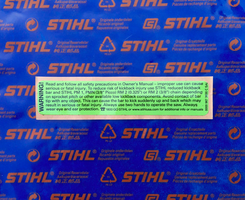 Warning pictogram for Stihl HS46, HS56 Hedge Trimmers - 0000 967 7311 | L&S Warning pictogram for Stihl HS46, HS56 Hedge Trimmers - 0000 967 7311 | L&S