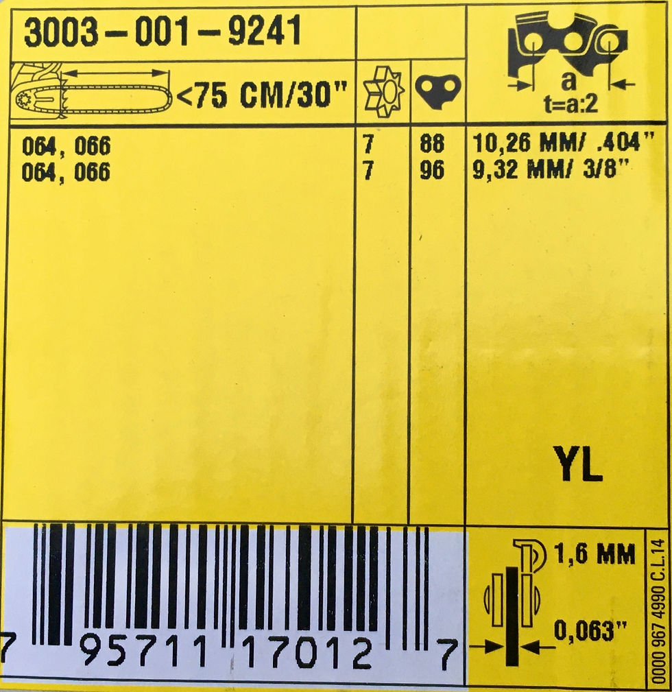 Thumbnail: STIHL 30 inch x .063" DUROMATIC (Hard Nose) Medium Mount (MM) Bar #3003 001 9241
