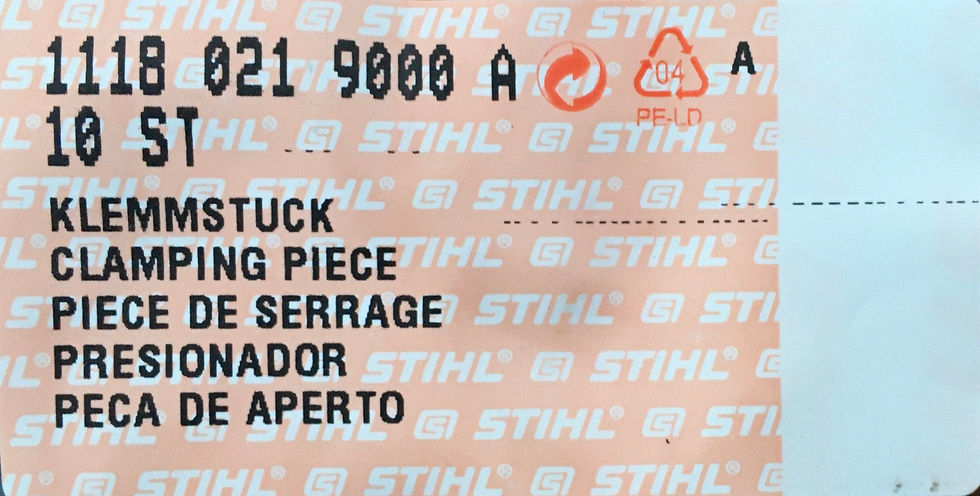 Thumbnail: STIHL Genuine 038 038S 038M Adjuster Clamping Block / Piece  # 1118 021 9000