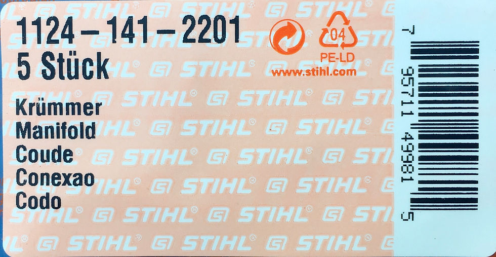 Thumbnail: STIHL 084  088  NLA Carburettor / Manifold Boot  # 1124 141 2201
