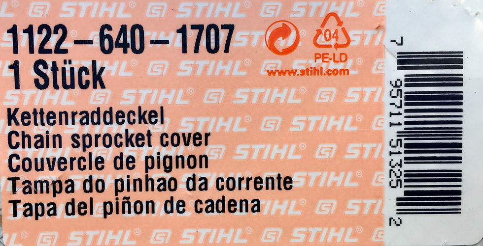 Thumbnail: STIHL Genuine Clutch Cover fits many saws - 1122 640 1707