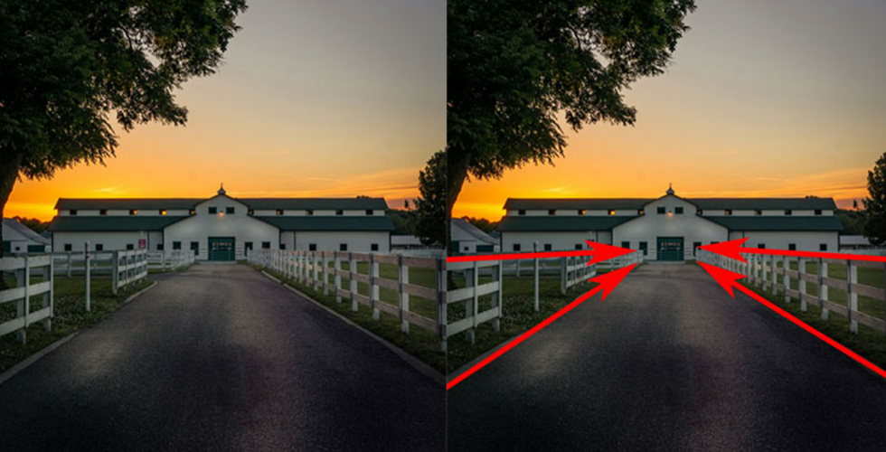 photography follow lines example 3D artwork