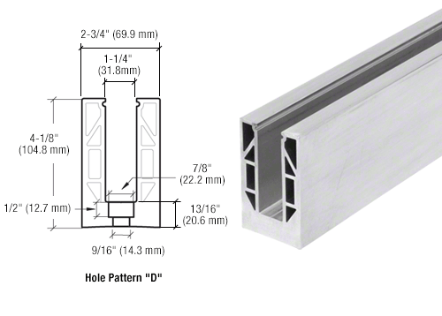 Square Base Shoe Drilled for 3/4"