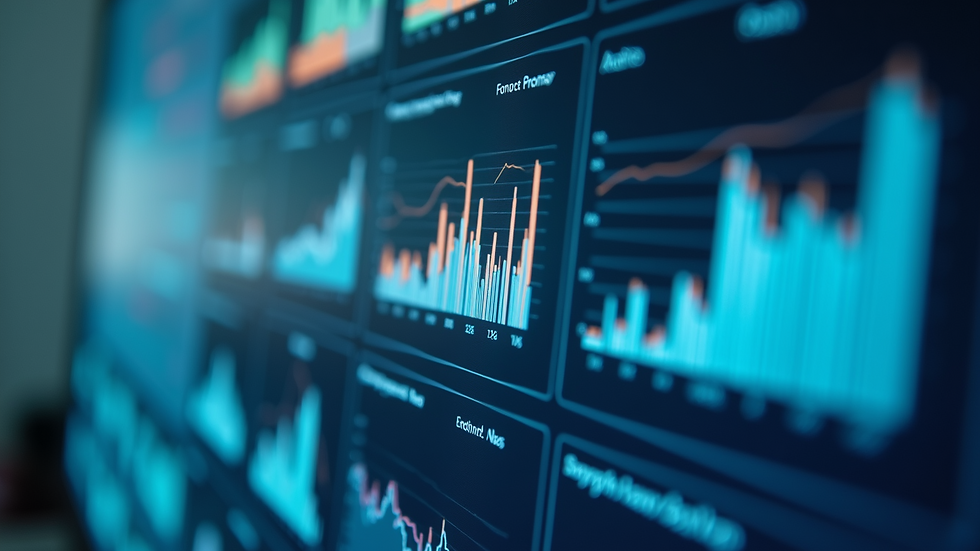 Close-up view of healthcare analytics on a digital screen