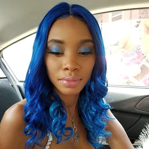 blue 360 wig
