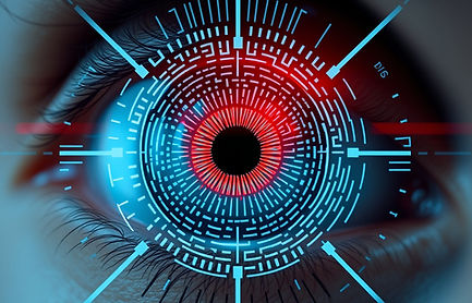 biometric scanned eye with iris id