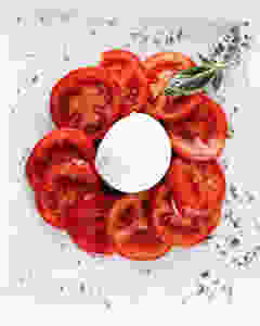 Italian Caprese Salad with Fresh Mozzarella