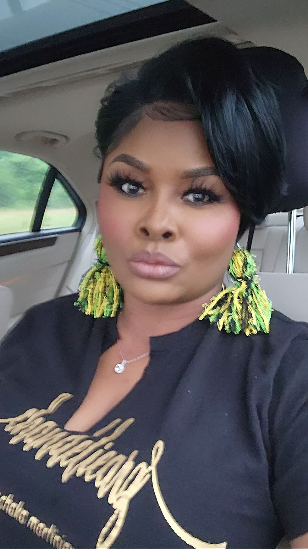 Thumbnail: Yellow, Black & Lime Mellow Chandeliearz 