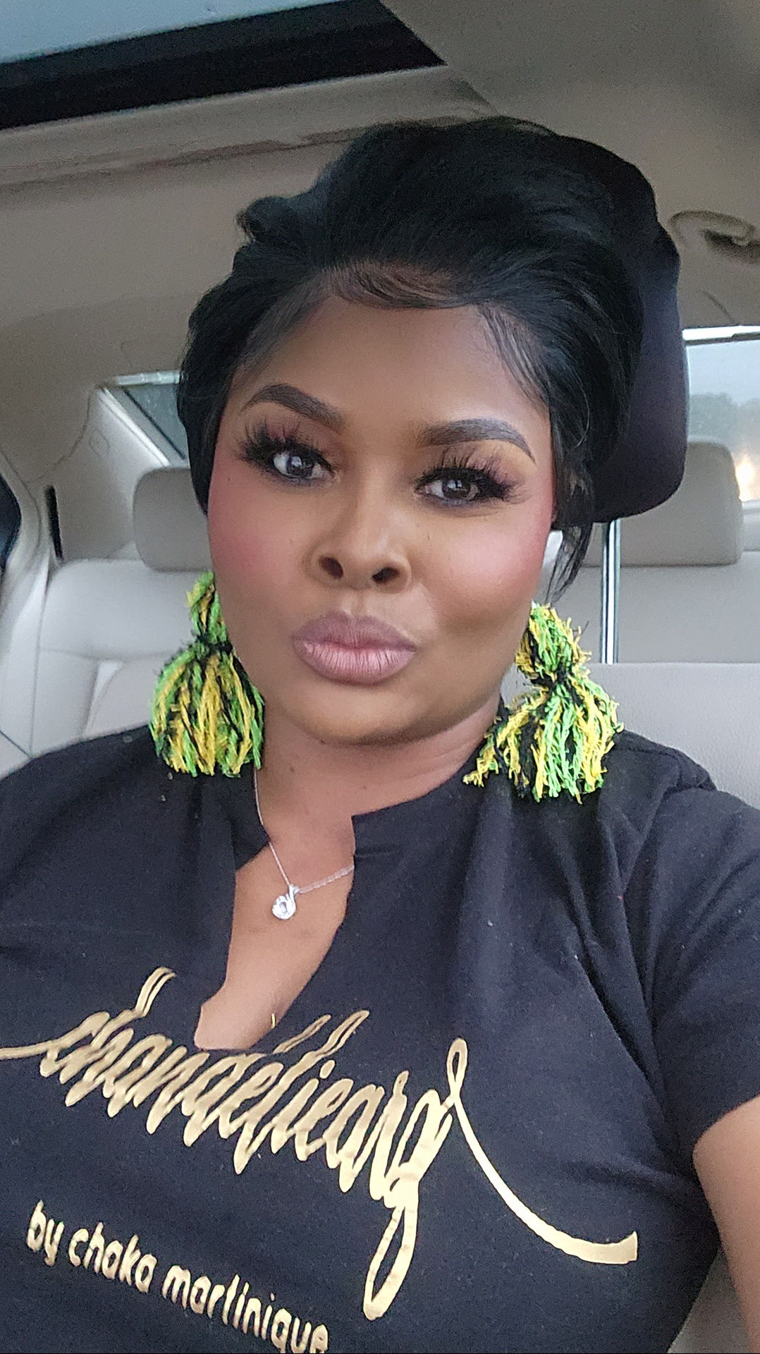 Yellow, Black & Lime Mellow Chandeliearz 