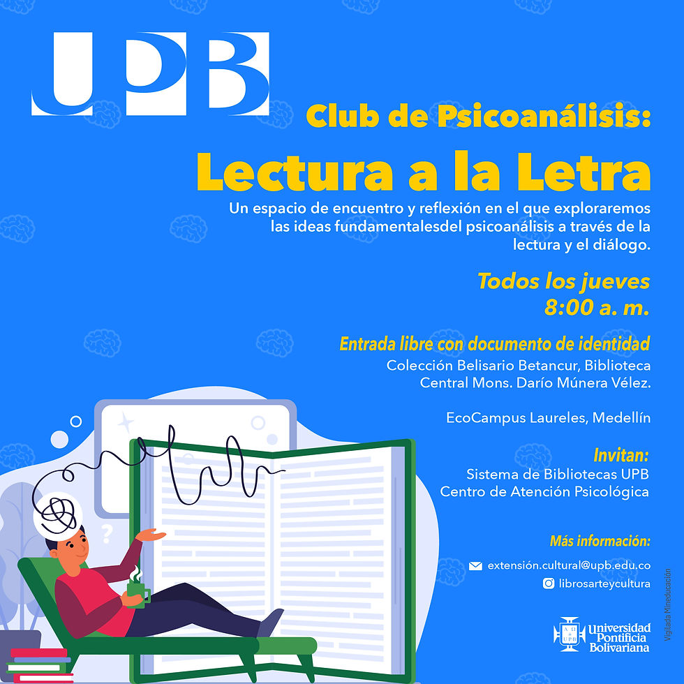 Club de psicoanálisis. Lectura a la letra