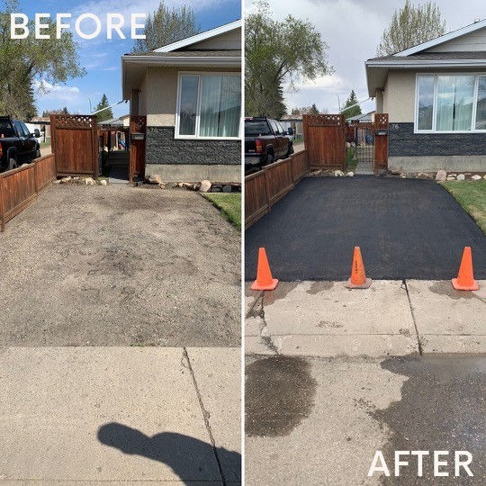 Driveway Before and After