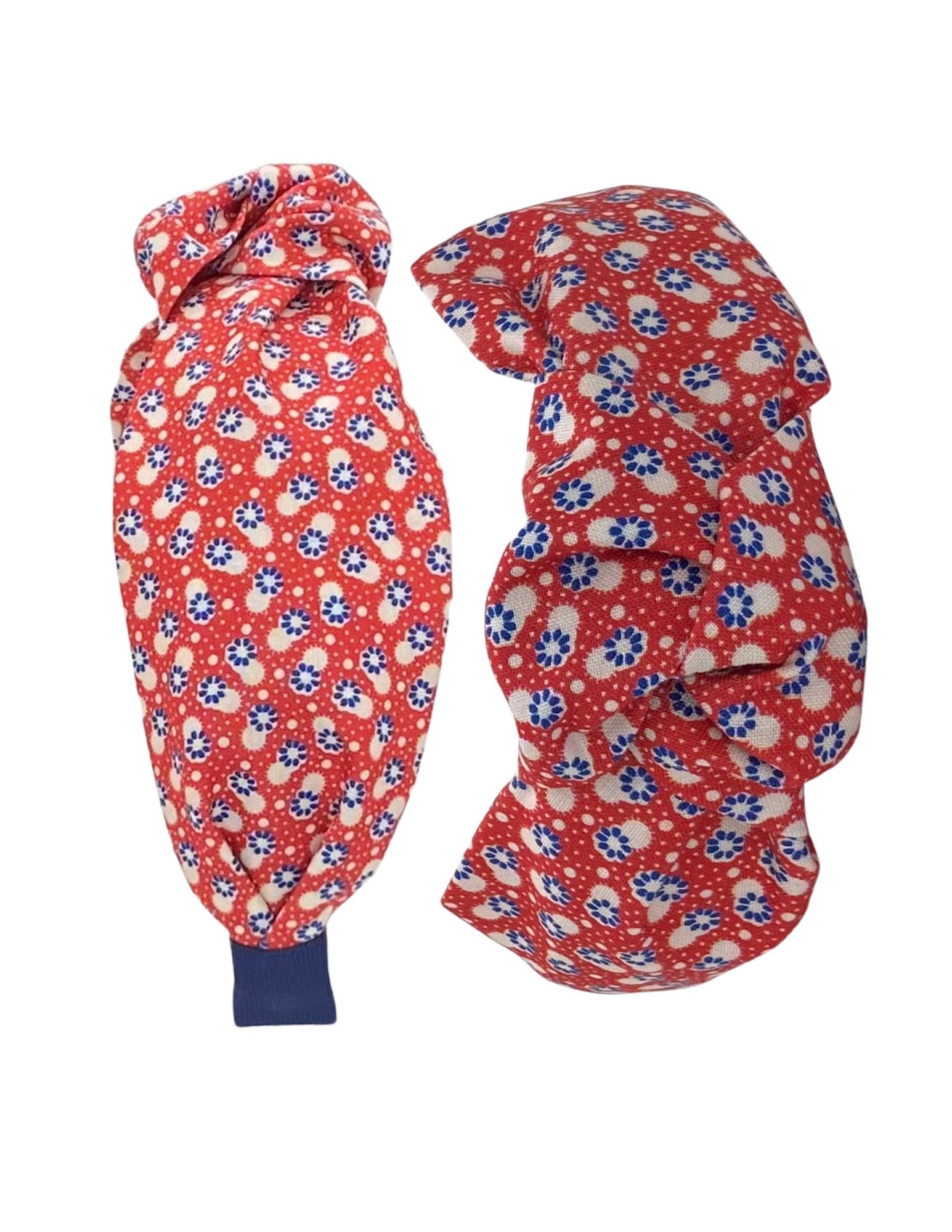 Vintage Blue & Red Floral