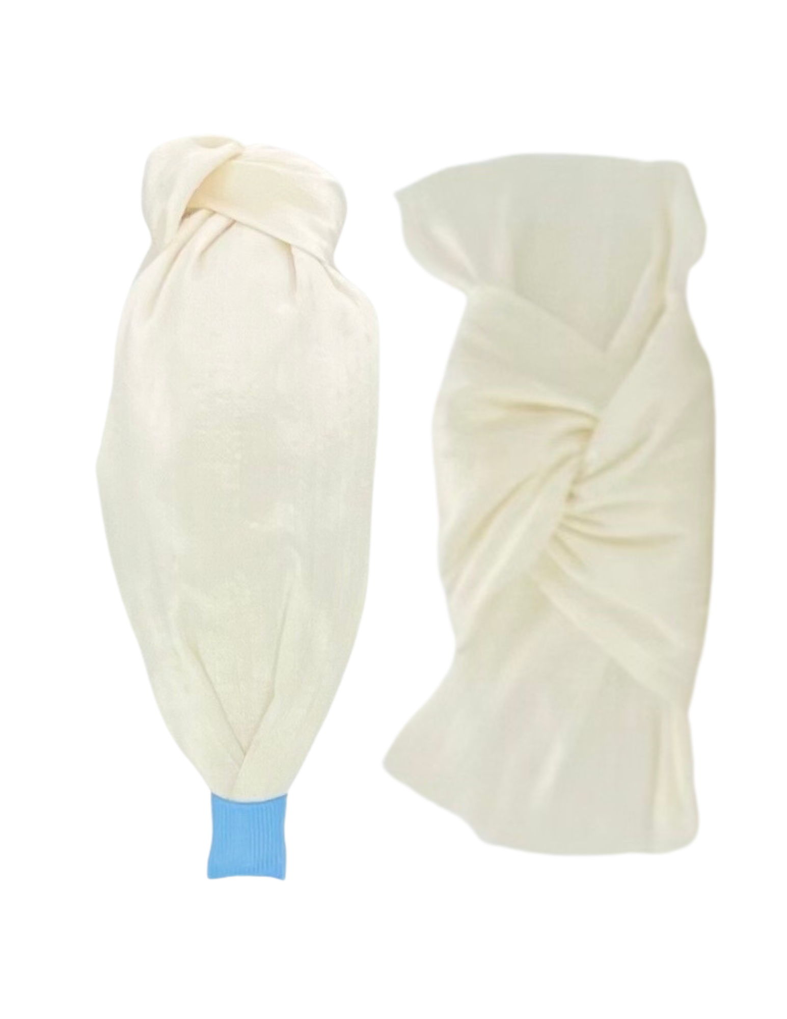 Ivory Dupioni Silk Knot Headband