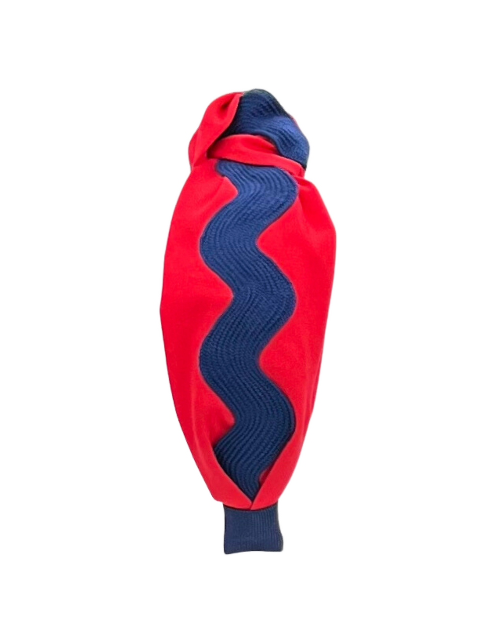 Thumbnail: Navy Ric Rac on Red