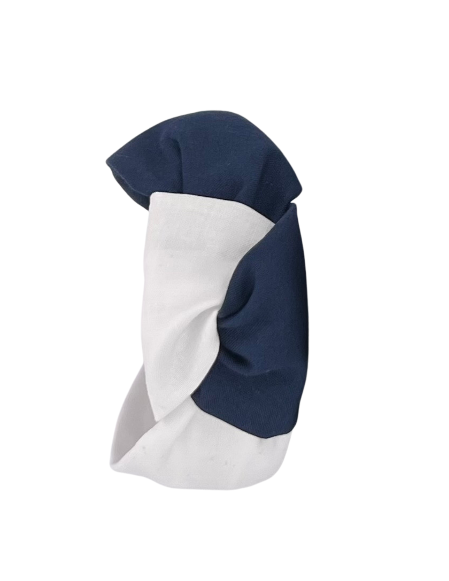 Navy Blue and White Twist