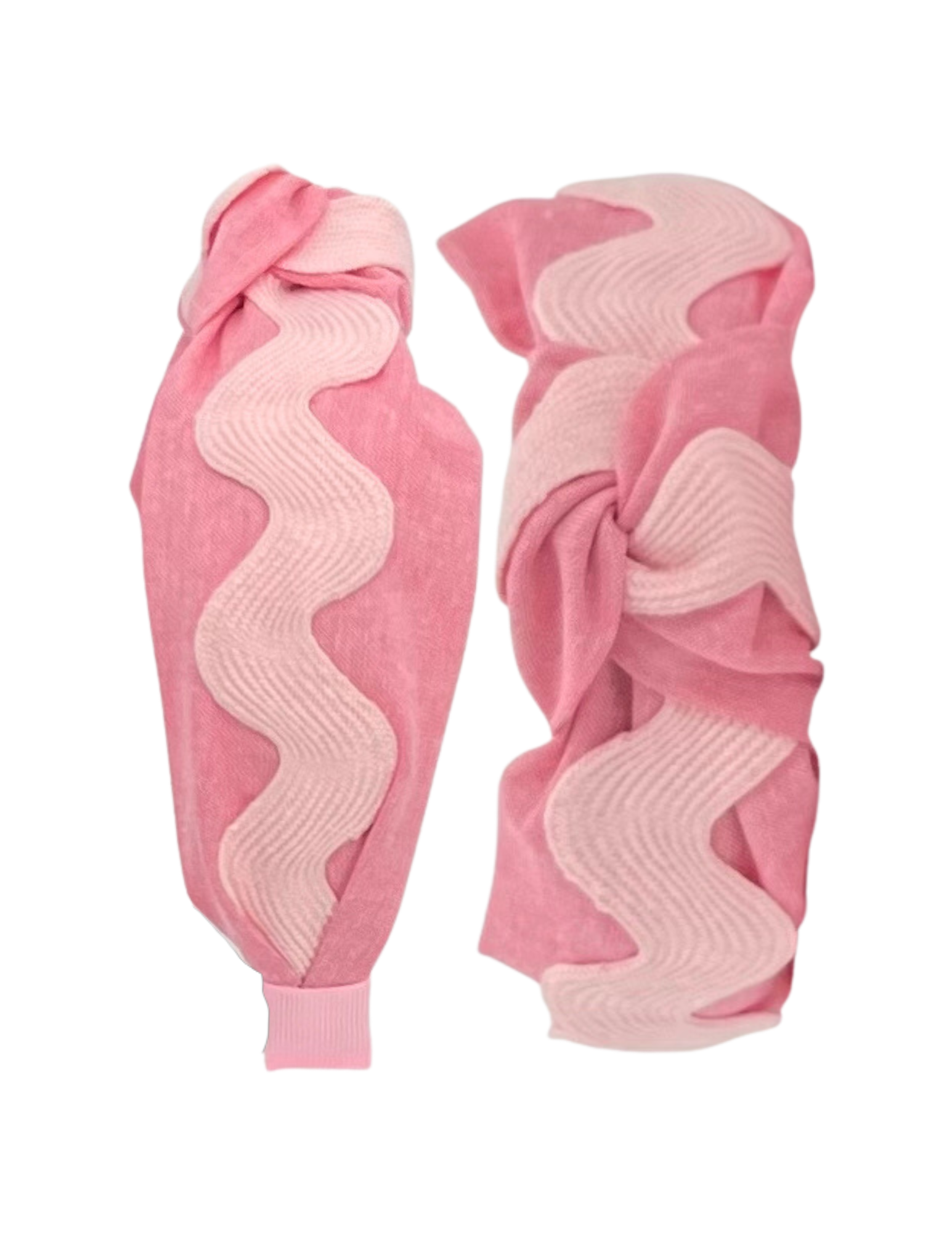 Bright Pink Ric Rac on Woven Pink