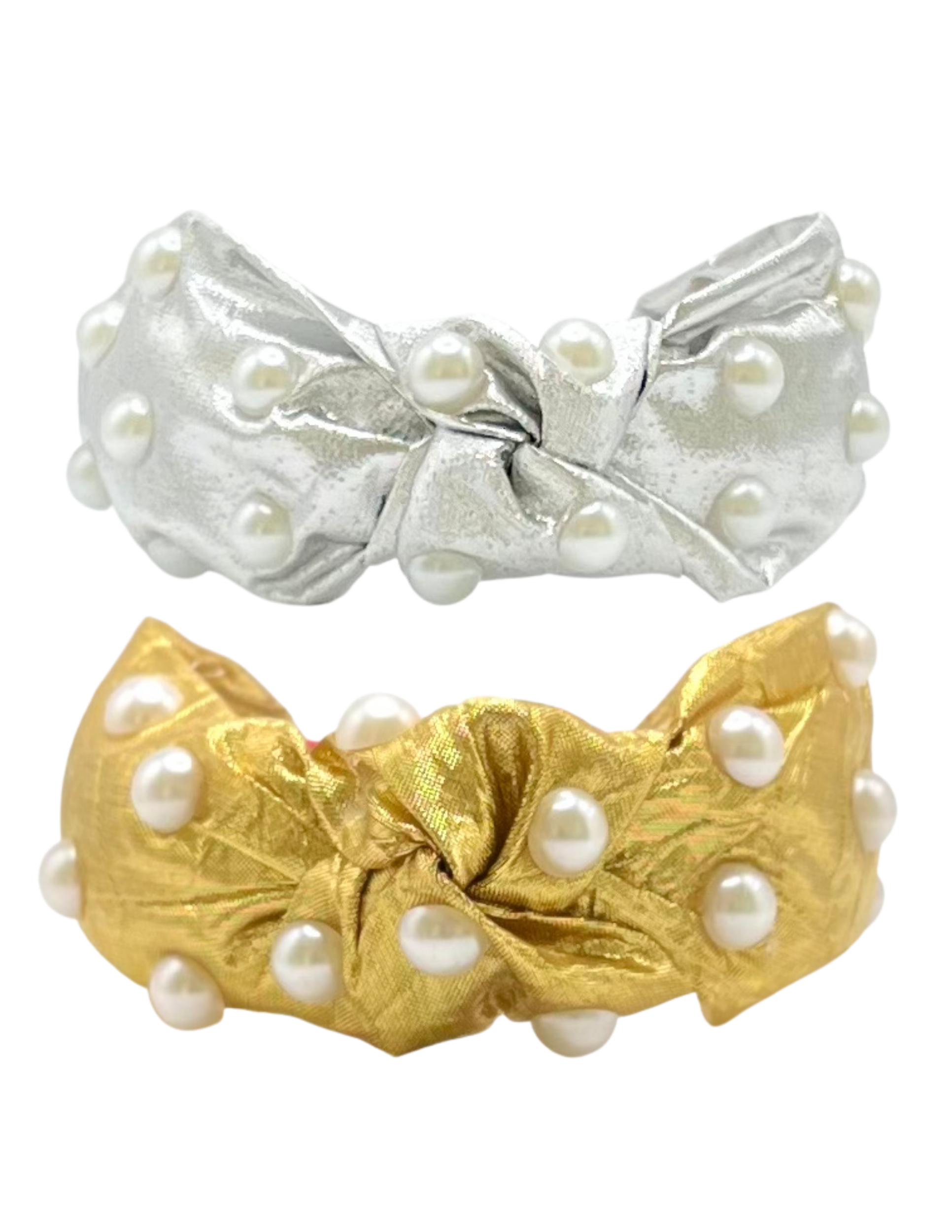 Gold and Silver Lame with Pearl