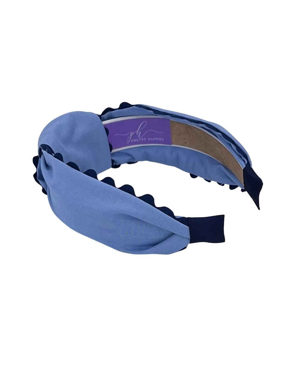 Thumbnail: Navy Scallop on Powder Blue