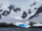 Blue ice and glaciers near the Yalour Islands, Antarctica. Photo taken by Dr. Diane Jackson Schnoor, 2022