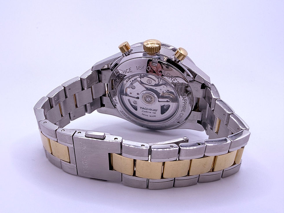 Thumbnail: TAG HEUER - Carrera Chronograph Stainless & 18K Yellow Gold Men's Watch CV2050-1