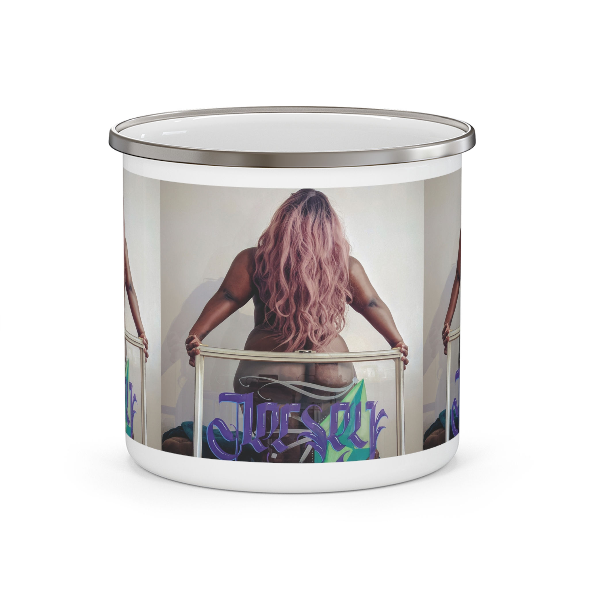 JerseyQuinn Siren Enamel Camping Mug