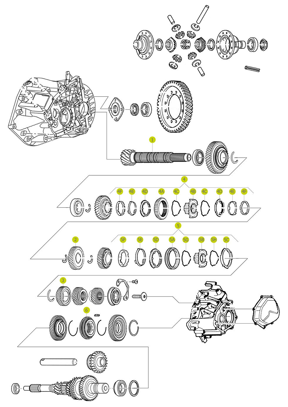 Pinion Z: 15 / BVM6 Gearbox 9671953188