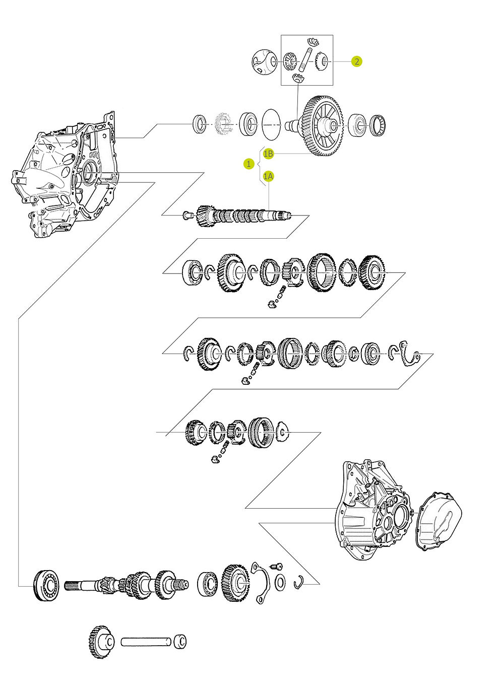 Crown Wheel & Pinion Z: 13-59 / MA Gearbox 3118.J4