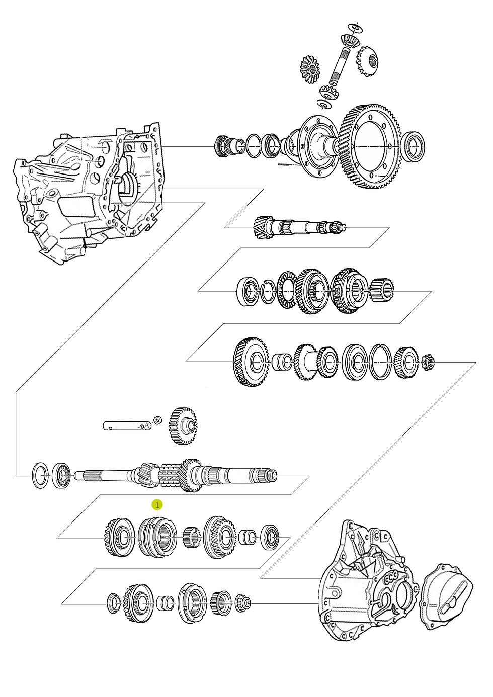3rd / 4th Speed Synchronizer Gear / BE 3 Gearbox 2353.60