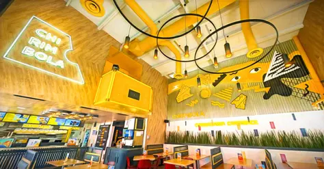 Diseño de restaurante de hamburguesas de comida rapida ambientación única tematica.