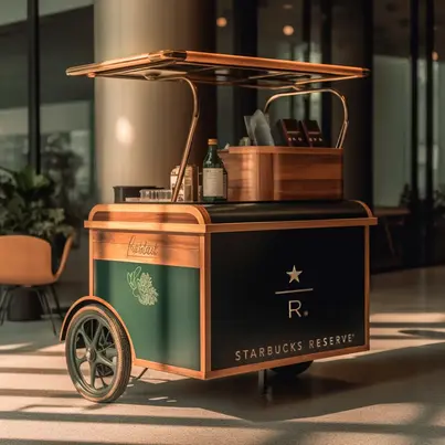 carrito de cafe y crepas diseño y fabricacion en todo mexico.