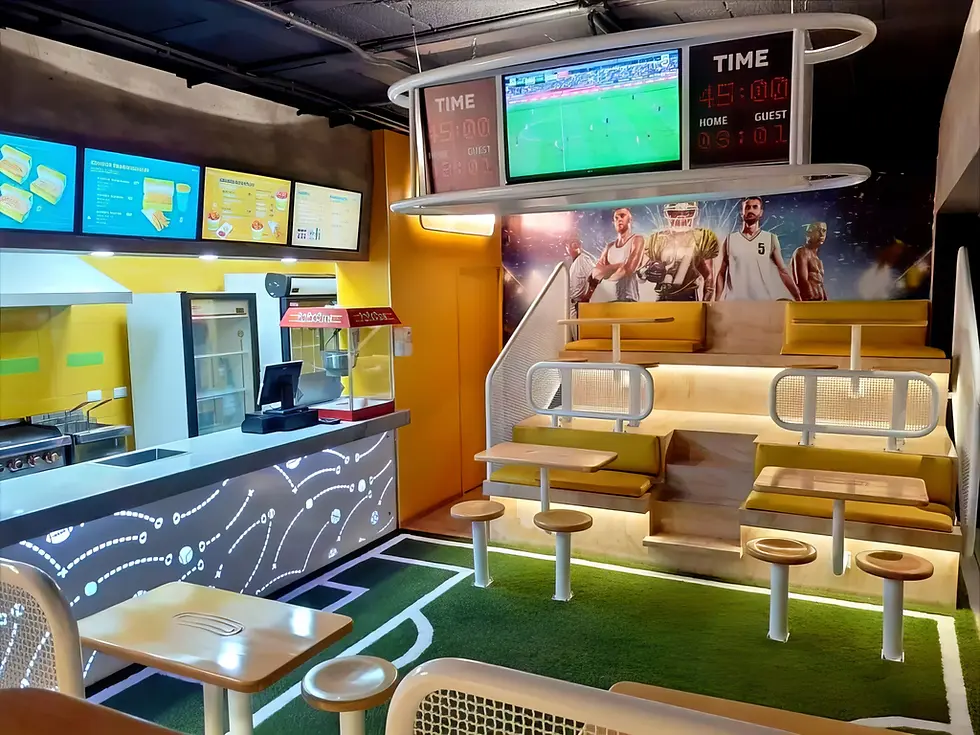 Después del Diseño: Tu Local de Comida Rápida Transformado