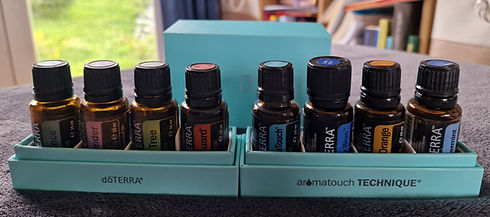 Professional AromaTouch Technique session with dōTERRA essential oils and Reiki energy, Ab