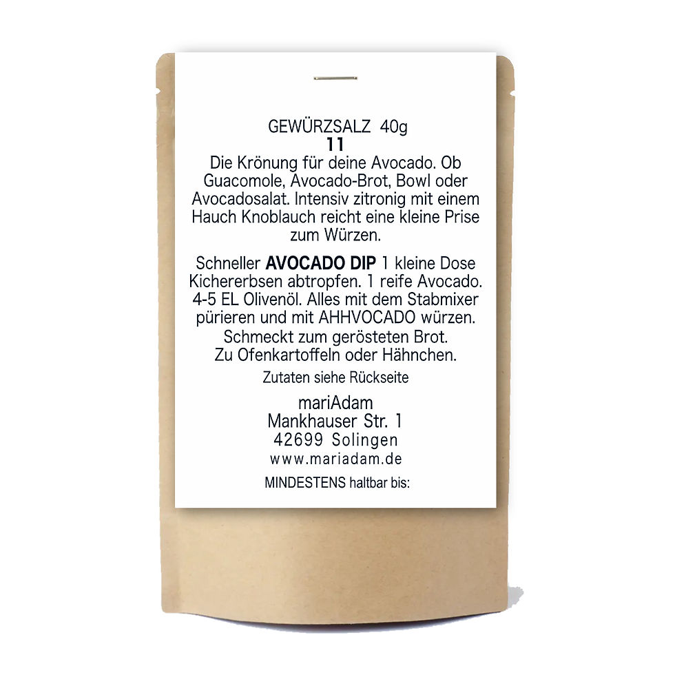 Miniaturbild: MORE AMORE Avocado Gewürzsalz 40g