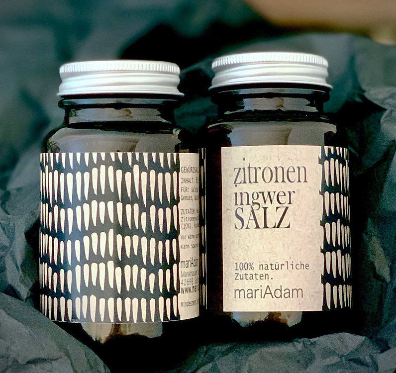 Miniaturbild: Zitronen Ingwer Salz 85g in Glasflasche