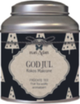 140g Dose GOD JUL Kokos Makrone Früchtetee