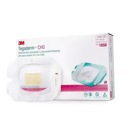 APOSITO TRANSPARENTE C/ ALMOHADILLA DE CLORHEXIDINA TEGADERM CHG 10X12