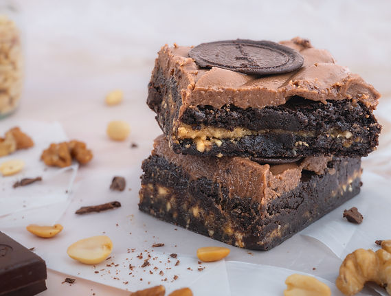 theobrama, hazelnut choco brownie, jain food photographers, jain dessert photographers, 