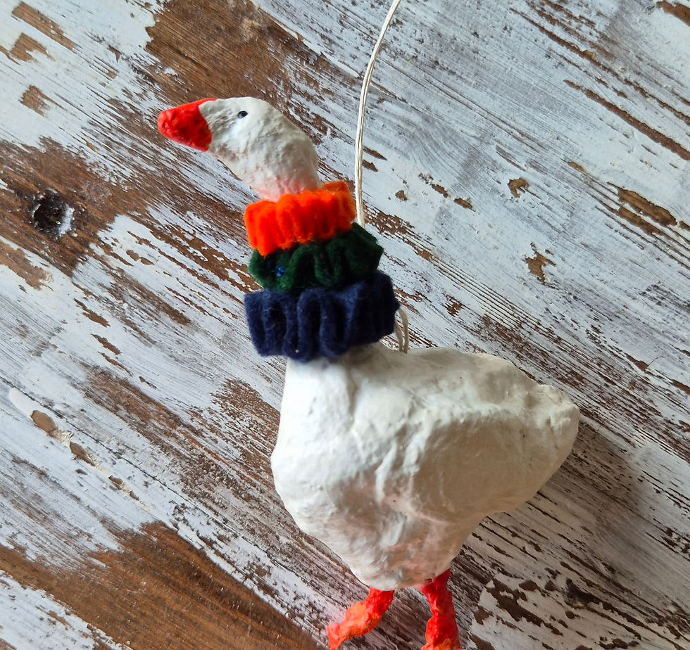 Thumbnail: Goose joy - Spuncotton decoration 