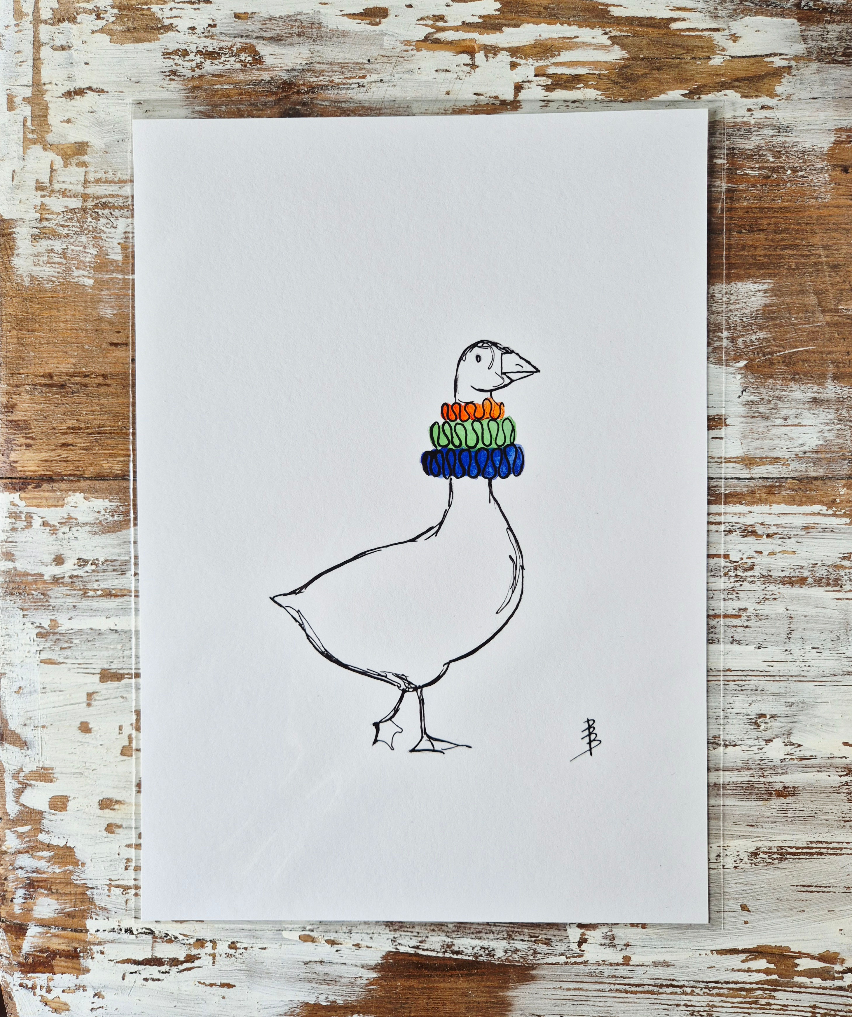 Goose joy - A4 Print - Limited edition 