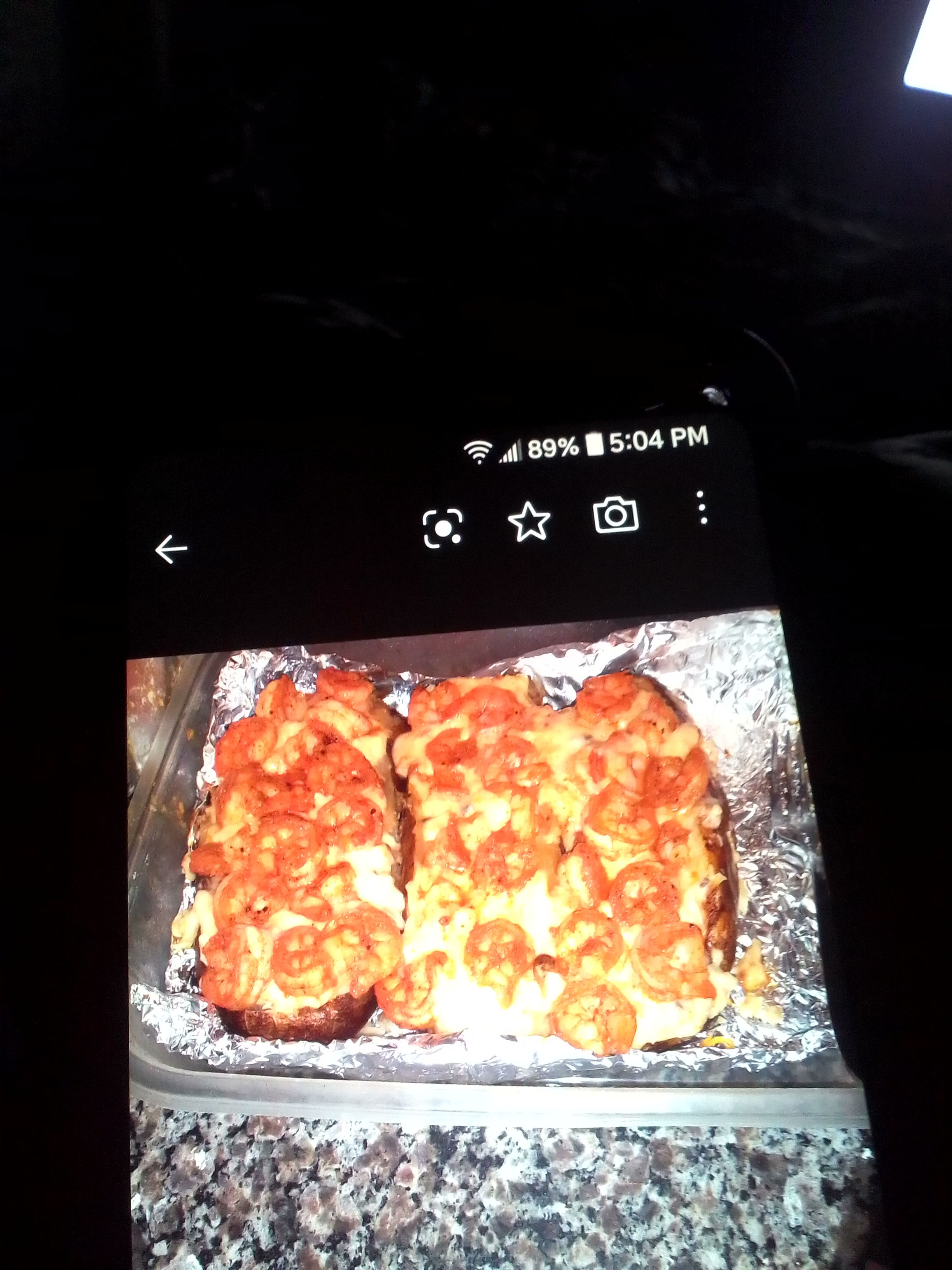 Stuffed Cheesy Shrimp Potatoes