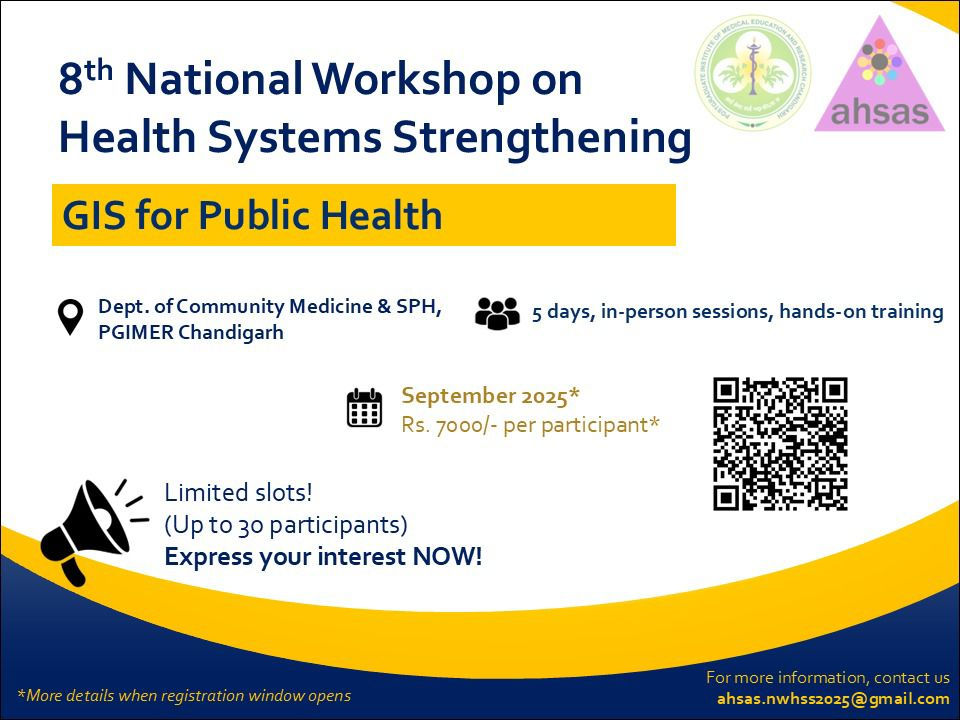 8th National Workshop on Health Systems Strengthening GIS for Public Health