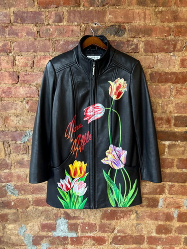 Tulip Field Leather Jacket | Nora Riffle